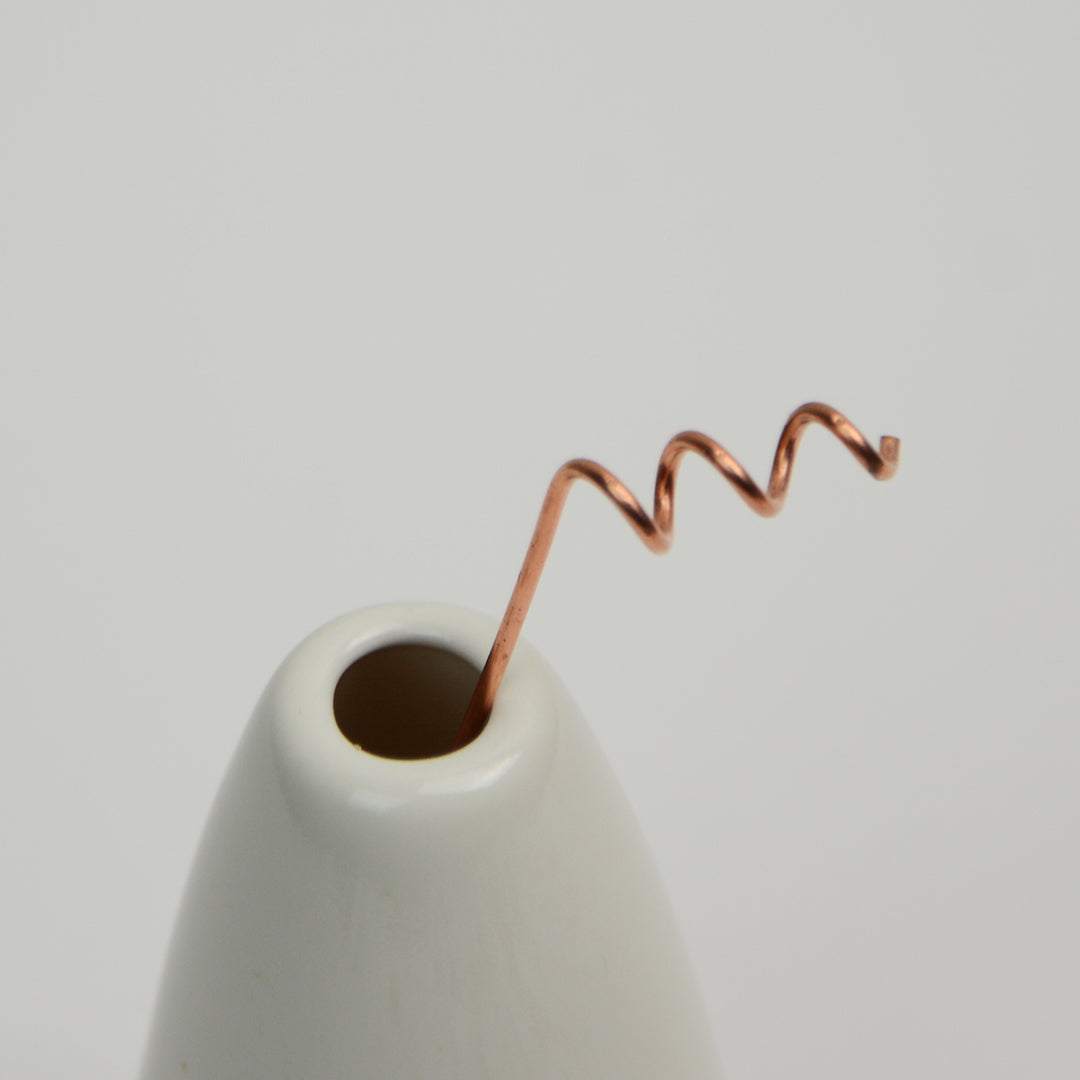 Tendril wire decoration, Single Stem