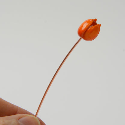 Orange Tulip, Single Stem